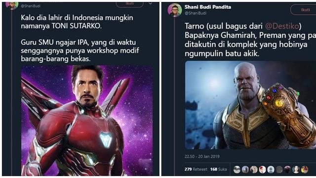 Nama Avenger Jika Lahir Di Indonesia