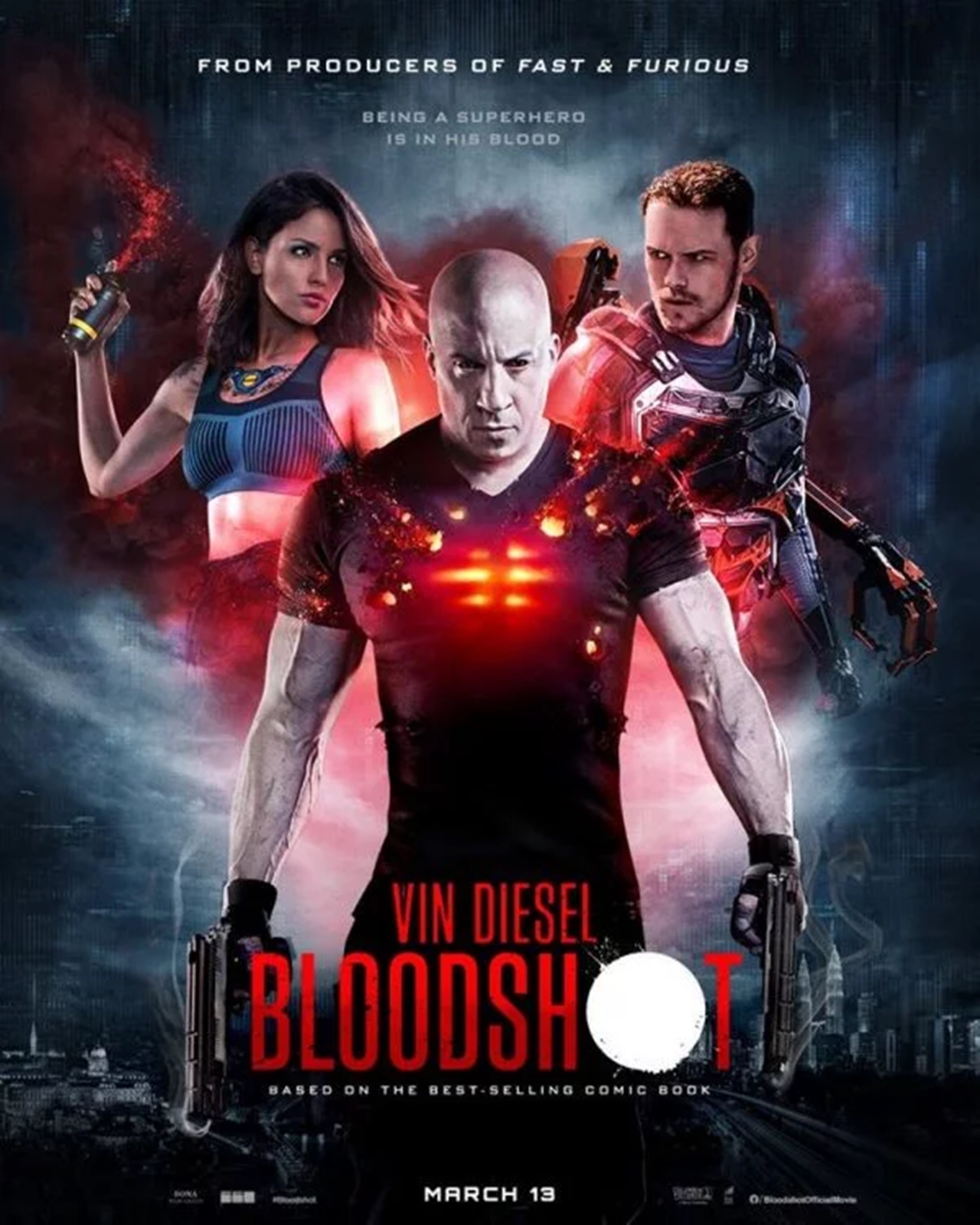 Bloodshot: Ringkas dan Heboh Meski Performa Vin Diesel Mirip di Fast and Furious